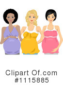 Pregnant Clipart #1115885 by BNP Design Studio
