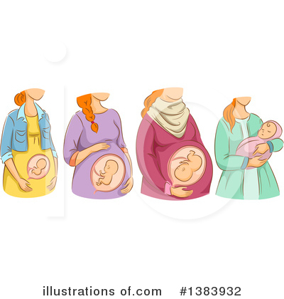 Royalty-Free (RF) Pregnant Clipart Illustration by BNP Design Studio - Stock Sample #1383932