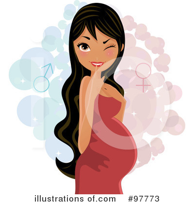 Royalty-Free (RF) Pregnant Clipart Illustration by Melisende Vector - Stock Sample #97773