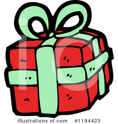 Royalty-Free (RF) Present Clipart Illustration by lineartestpilot - Stock Sample #1194423