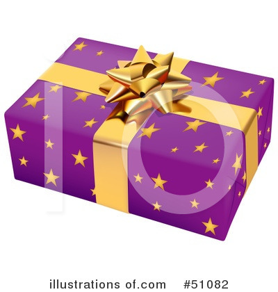 Royalty-Free (RF) Present Clipart Illustration by dero - Stock Sample #51082