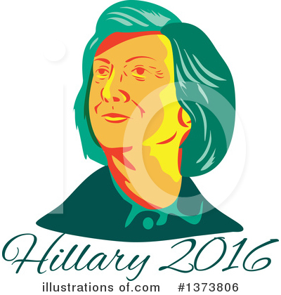 Hillary Clinton Clipart #1373806 by patrimonio