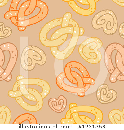 Royalty-Free (RF) Pretzel Clipart Illustration by Vector Tradition SM - Stock Sample #1231358