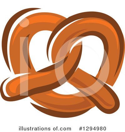 Royalty-Free (RF) Pretzel Clipart Illustration by Vector Tradition SM - Stock Sample #1294980