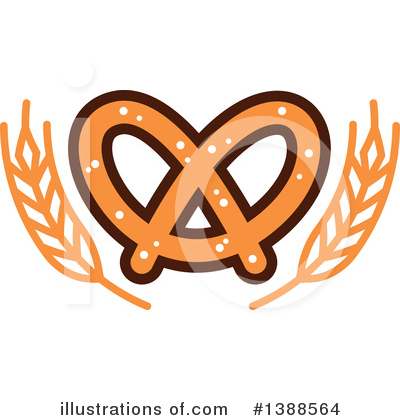 Royalty-Free (RF) Pretzel Clipart Illustration by Vector Tradition SM - Stock Sample #1388564