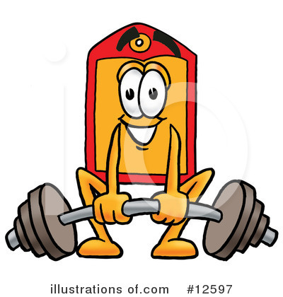 Royalty-Free (RF) Price Tag Character Clipart Illustration by Mascot Junction - Stock Sample #12597