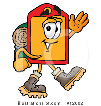 Royalty-Free (RF) Price Tag Character Clipart Illustration by Mascot Junction - Stock Sample #12602