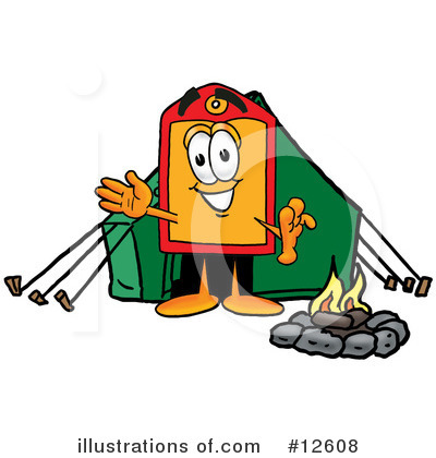 Royalty-Free (RF) Price Tag Character Clipart Illustration by Mascot Junction - Stock Sample #12608