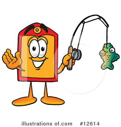 Royalty-Free (RF) Price Tag Character Clipart Illustration by Mascot Junction - Stock Sample #12614