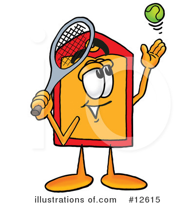 Royalty-Free (RF) Price Tag Character Clipart Illustration by Mascot Junction - Stock Sample #12615