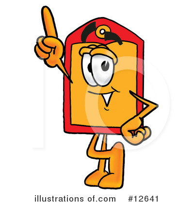 Royalty-Free (RF) Price Tag Character Clipart Illustration by Mascot Junction - Stock Sample #12641