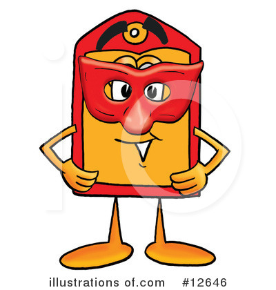 Royalty-Free (RF) Price Tag Character Clipart Illustration by Mascot Junction - Stock Sample #12646