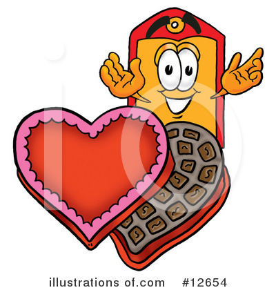 Royalty-Free (RF) Price Tag Character Clipart Illustration by Mascot Junction - Stock Sample #12654