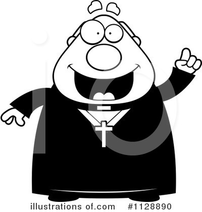 Royalty-Free (RF) Priest Clipart Illustration by Cory Thoman - Stock Sample #1128890