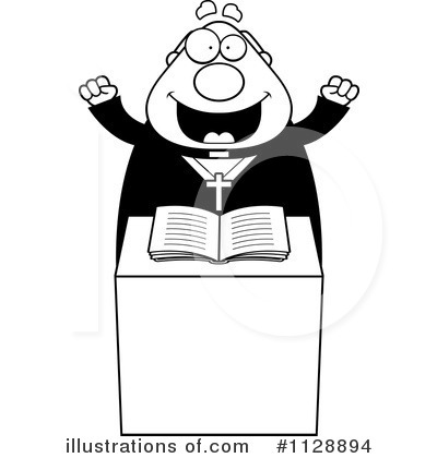 Royalty-Free (RF) Priest Clipart Illustration by Cory Thoman - Stock Sample #1128894