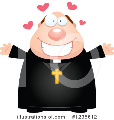 Royalty-Free (RF) Priest Clipart Illustration by Cory Thoman - Stock Sample #1235612