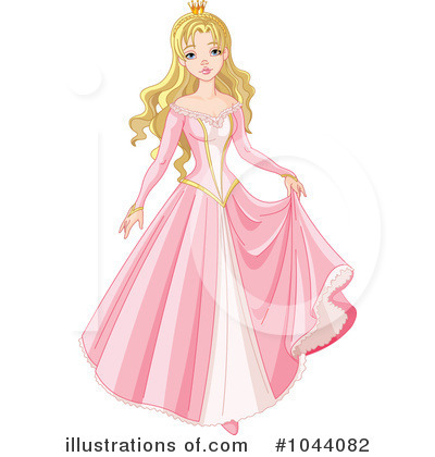 Royalty-Free (RF) Princess Clipart Illustration by Pushkin - Stock Sample #1044082