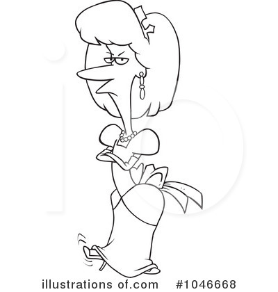 Royalty-Free (RF) Princess Clipart Illustration by toonaday - Stock Sample #1046668