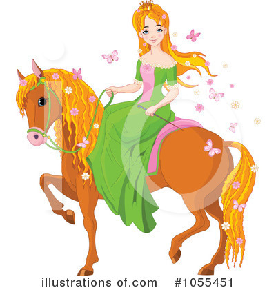 Royalty-Free (RF) Princess Clipart Illustration by Pushkin - Stock Sample #1055451