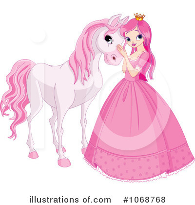 Royalty-Free (RF) Princess Clipart Illustration by Pushkin - Stock Sample #1068768