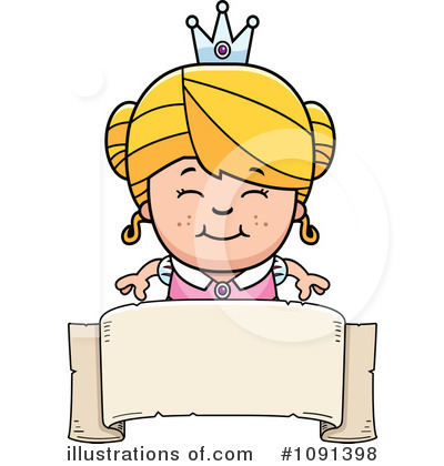 Royalty-Free (RF) Princess Clipart Illustration by Cory Thoman - Stock Sample #1091398