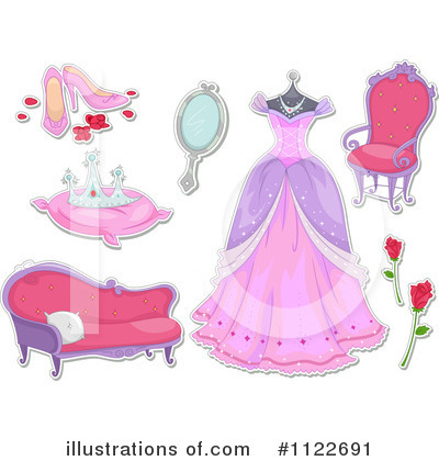 Royalty-Free (RF) Princess Clipart Illustration by BNP Design Studio - Stock Sample #1122691