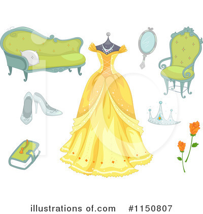 Royalty-Free (RF) Princess Clipart Illustration by BNP Design Studio - Stock Sample #1150807