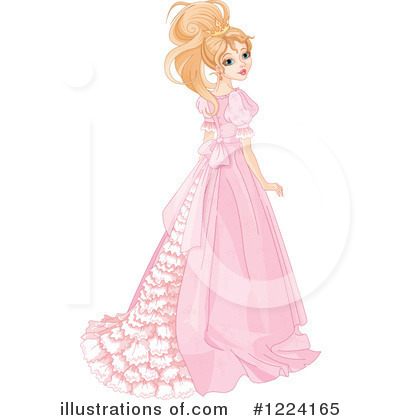 Royalty-Free (RF) Princess Clipart Illustration by Pushkin - Stock Sample #1224165