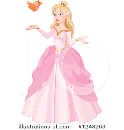 Royalty-Free (RF) Princess Clipart Illustration by Pushkin - Stock Sample #1248263