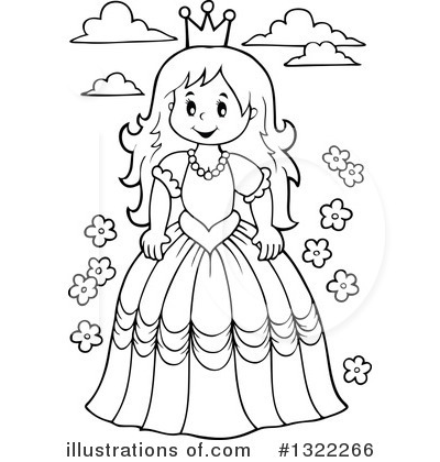 Royalty-Free (RF) Princess Clipart Illustration by visekart - Stock Sample #1322266