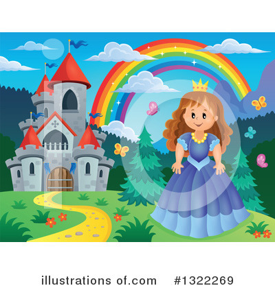 Royalty-Free (RF) Princess Clipart Illustration by visekart - Stock Sample #1322269