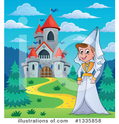 Royalty-Free (RF) Princess Clipart Illustration by visekart - Stock Sample #1335858