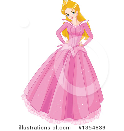 Royalty-Free (RF) Princess Clipart Illustration by Pushkin - Stock Sample #1354836