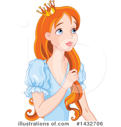 Royalty-Free (RF) Princess Clipart Illustration by Pushkin - Stock Sample #1432706