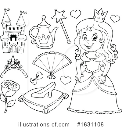 Royalty-Free (RF) Princess Clipart Illustration by visekart - Stock Sample #1631106