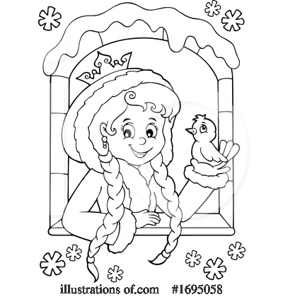 Royalty-Free (RF) Princess Clipart Illustration by visekart - Stock Sample #1695058