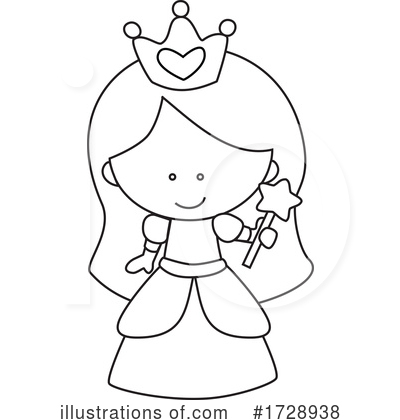 Royalty-Free (RF) Princess Clipart Illustration by peachidesigns - Stock Sample #1728938