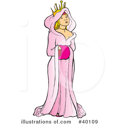 Royalty-Free (RF) Princess Clipart Illustration by Snowy - Stock Sample #40109