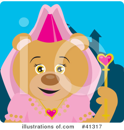Royalty-Free (RF) Princess Clipart Illustration by Dennis Holmes Designs - Stock Sample #41317