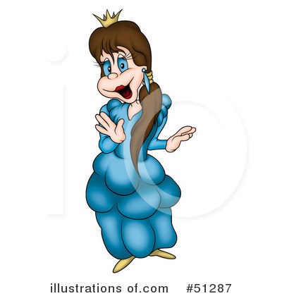 Royalty-Free (RF) Princess Clipart Illustration by dero - Stock Sample #51287