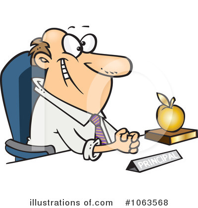 Royalty-Free (RF) Principal Clipart Illustration by toonaday - Stock Sample #1063568