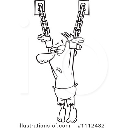 Royalty-Free (RF) Prisoner Clipart Illustration by toonaday - Stock Sample #1112482