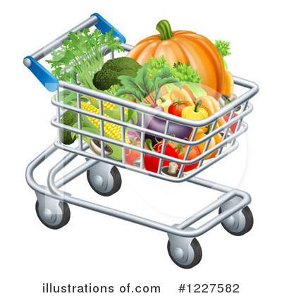 Groceries Clipart #1227582 by AtStockIllustration