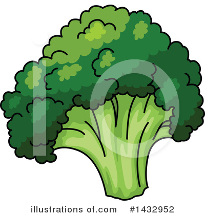 Broccoli Clipart #1432952 by Vector Tradition SM