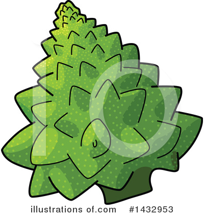 Broccoli Clipart #1432953 by Vector Tradition SM