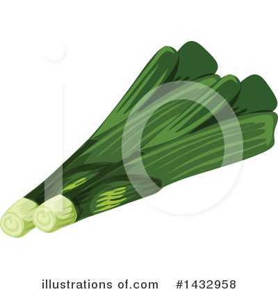 Leek Clipart #1432958 by Vector Tradition SM