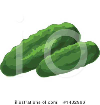 Cucumber Clipart #1432966 by Vector Tradition SM