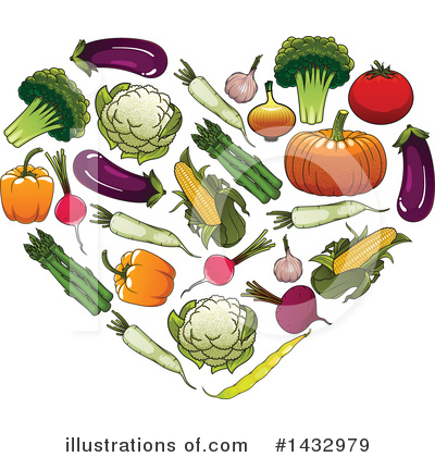 Broccoli Clipart #1432979 by Vector Tradition SM