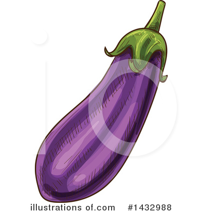 Eggplant Clipart #1432988 by Vector Tradition SM