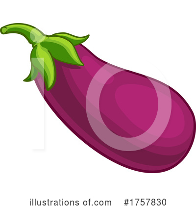 Eggplant Clipart #1757830 by AtStockIllustration
